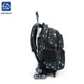 2018China custom stylish waterproof wheel school bag